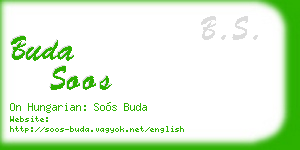 buda soos business card